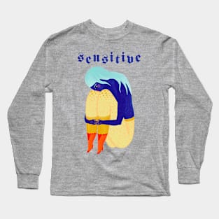 Blue girl Long Sleeve T-Shirt